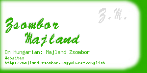 zsombor majland business card